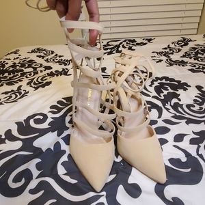 Nude Strappy Heels